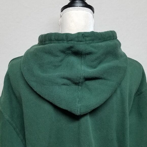 VINTAGE 1990s NFL Green Bay Packers Green Yellow Oversized Pullover Hoodie Large - Picture 14 of 14